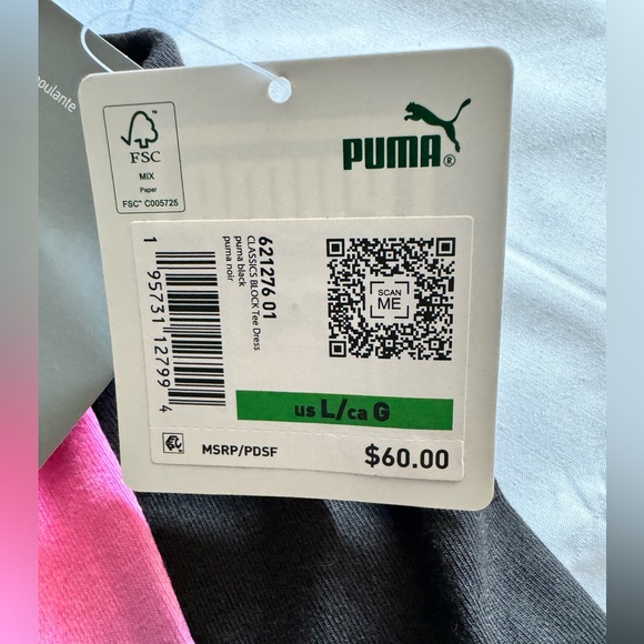 WMNS Puma Classic Block Muted Martians Dress - 'Black' - Picture 5 of 6